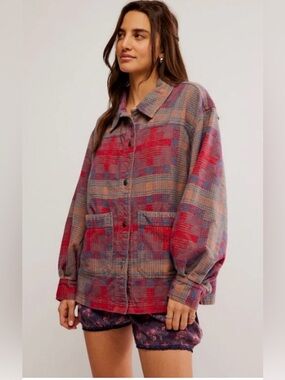 We The Free Keep It Cozy Women’s Button Down Shirt Sz Medium NWT $168